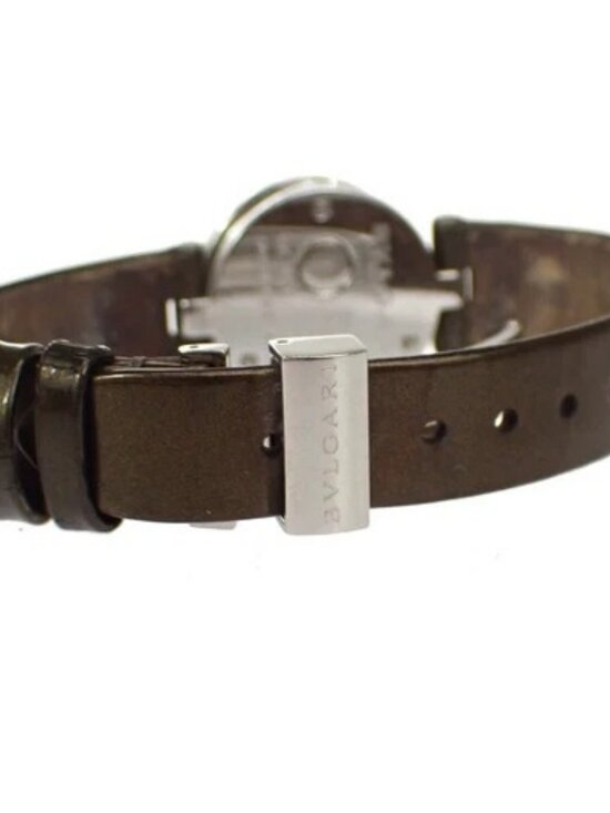 BVLGARI B.Zero1 Quartz Wrist Watch 22mm Diamond MOP Patent Leather BZ22S 13RH802 main image 7